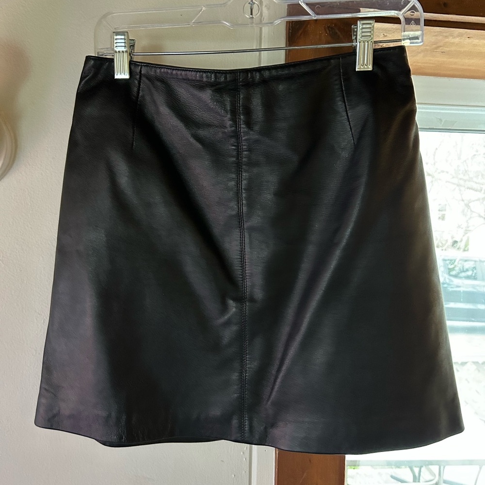 Vintage Hugo Buscati leather skirt